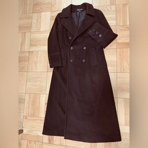 Women's Steve by Searle Brown Wool Coat